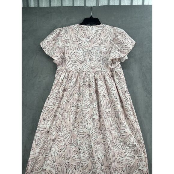 Anthropologie Maeve Printed Flutter Sleeve Dress Size Xsmall - Picture 7 of 15